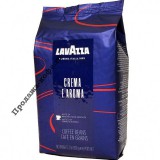 Кофе в зернах Lavazza Crema e Aroma (Лавацца Крема е Арома), кофе в зернах (1кг), вакуумная упаковка, пакет синего цвета